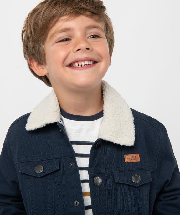 Veste garçon doublée à col original - LuluCastagnette vue1 - LULUCASTAGNETTE - GEMO