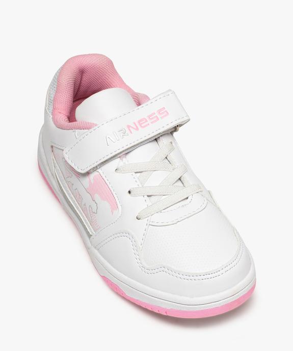 Baskets fille bicolore avec fermeture scratch - Airness vue5 - AIRNESS - GEMO