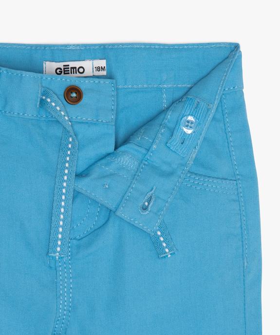 Short bébé garçon en toile fine taille haute vue2 - GEMO(BEBE DEBT) - GEMO