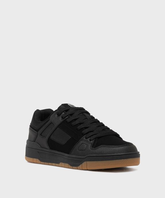 Baskets basses à lacets style skateshoes homme vue2 - 5 MILES - GEMO