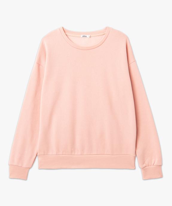 Sweat en molleton coupe loose uni femme vue4 - GEMO(FEMME PAP) - GEMO