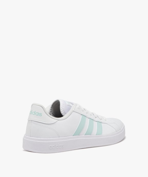 Baskets femme unies à bandes colorées avec lacets – Adidas vue4 - ADIDAS - GEMO