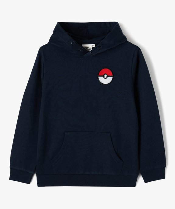 Sweat à capuche imprimé Pikachu garçon - Pokémon vue1 - POKEMON - GEMO