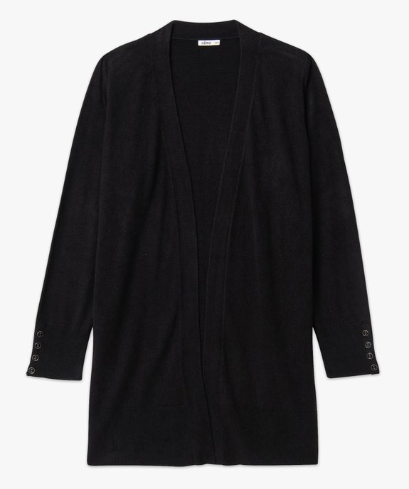 Gilet long porté ouvert femme grande taille vue8 - GEMO (G TAILLE) - GEMO