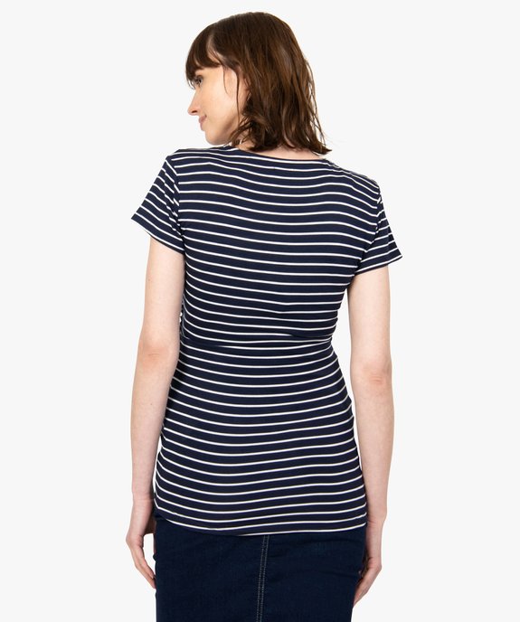 Tee-shirt d’allaitement à manches courtes (lot de 2) vue4 - GEMO (MATER) - GEMO