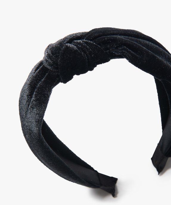 Serre-tête femme large en velours vue2 - GEMO (ACCESS) - GEMO