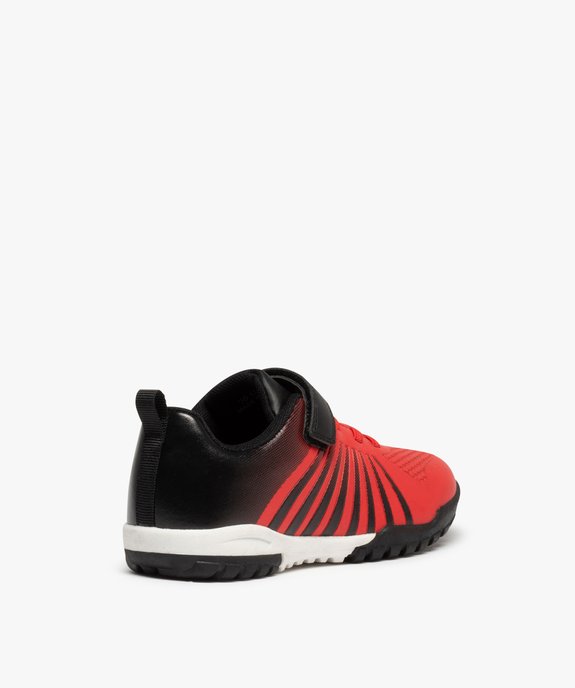 Baskets garçon style chaussures de foot bicolores à scratch vue4 - GEMO (ENFANT) - GEMO