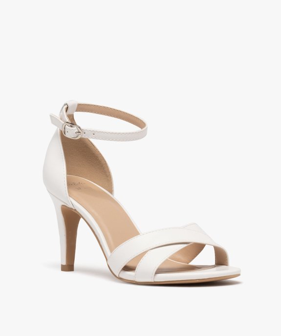 Sandales à talon haut et fin et brides croisées femme vue2 - VALENTINA BALDA - GEMO
