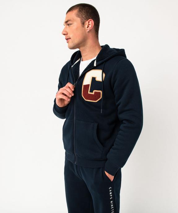 Sweat zippé à capuche doublé sherpa homme - Camps United vue1 - CAMPS UNITED - GEMO