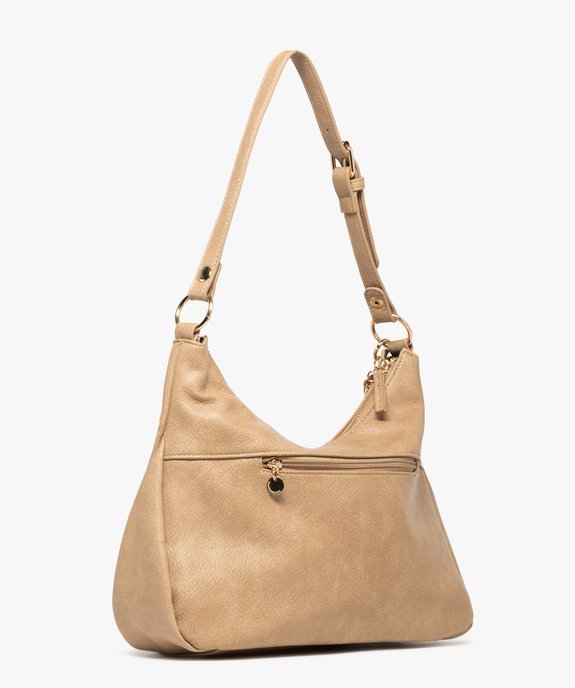 Sac souple avec deux bandoulières amovibles femme - LuluCastagnette vue2 - LULU CASTAGNETT - GEMO