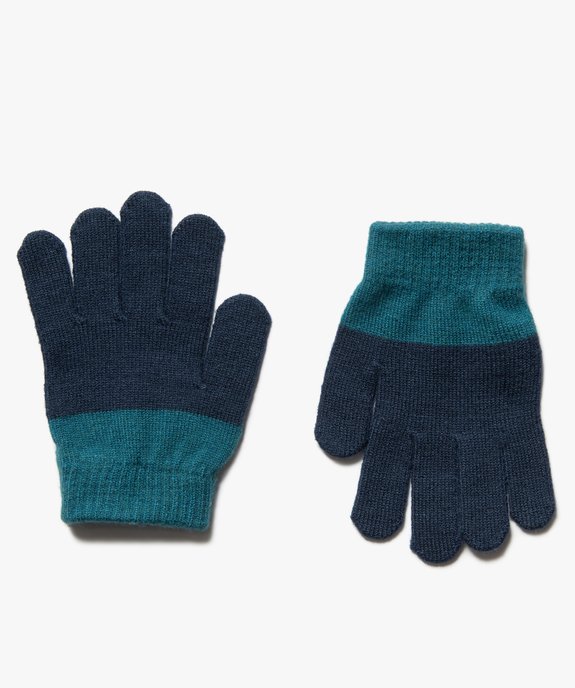 Gants garçon bicolores  vue1 - GEMO (ENFANT) - GEMO