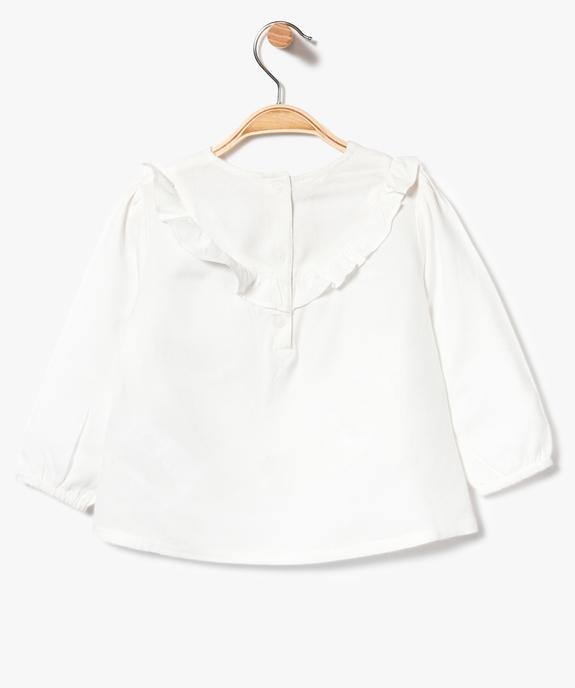Blouse avec broderies fleuries sur le col vue2 - GEMO(BEBE DEBT) - GEMO