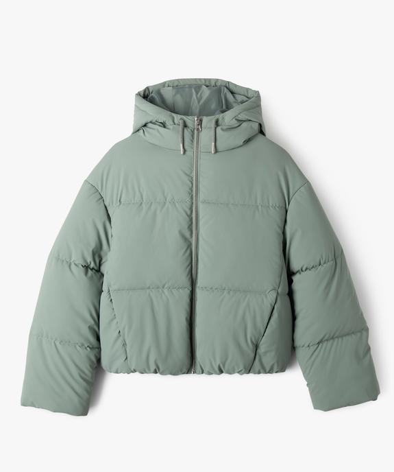 Parka courte à capuche finition mate fille vue1 - GEMO 4G FILLE - GEMO