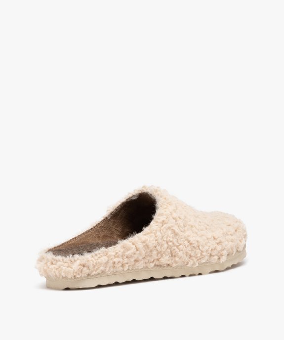 Chaussons mules en maille bouclette femme   vue4 - GEMO(HOMWR FEM) - GEMO