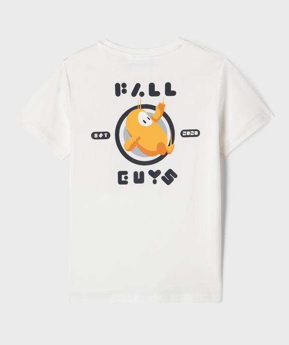 Tee-shirt manches courtes avec motif dos garçon - Fall Guys vue4 - FALL GUYS - GEMO