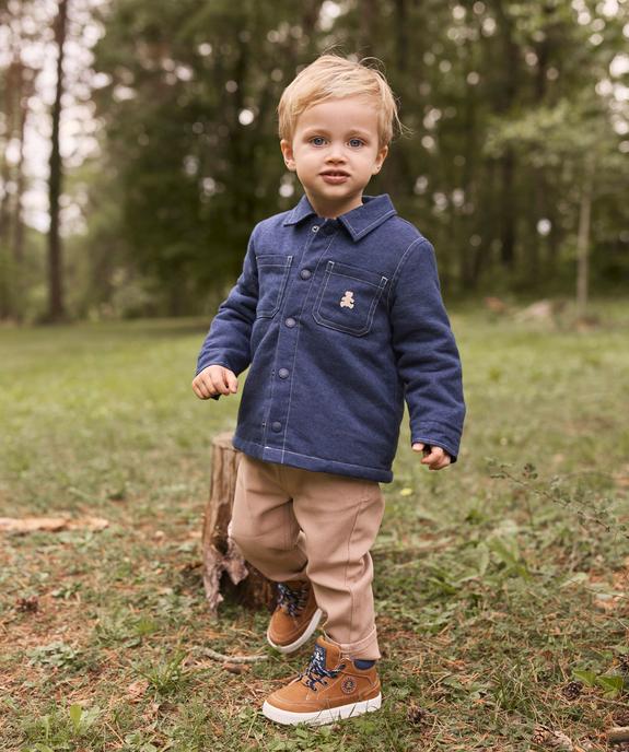 Pantalon chino en Lyocell et coton stretch bébé garçon - LuluCastagnette vue4 - LULUCASTAGNETTE - GEMO