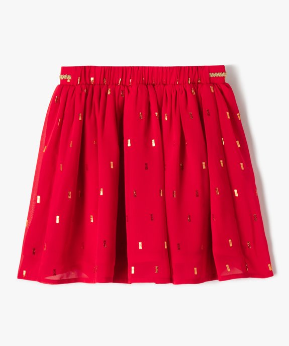 Jupe ample à motifs pailletés fille vue3 - GEMO (ENFANT) - GEMO