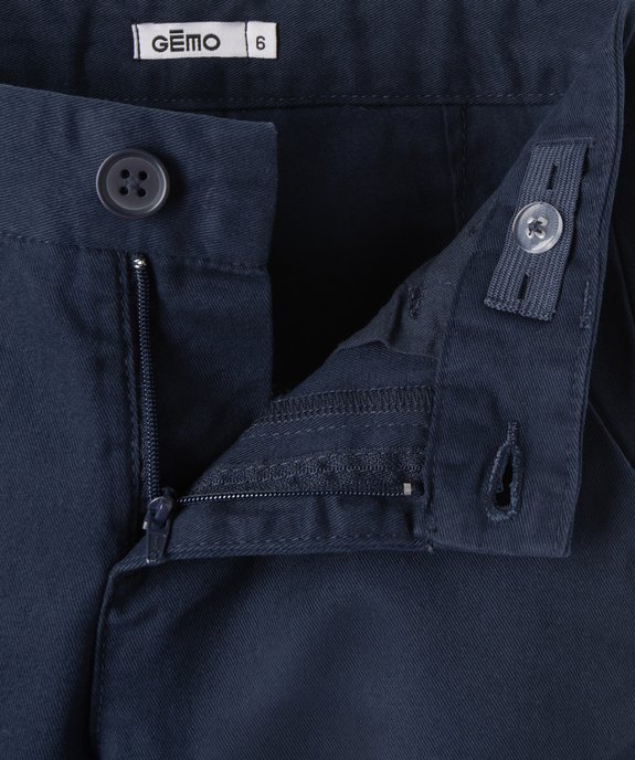 Pantalon chino en coton garçon vue2 - GEMO 4G GARCON - GEMO