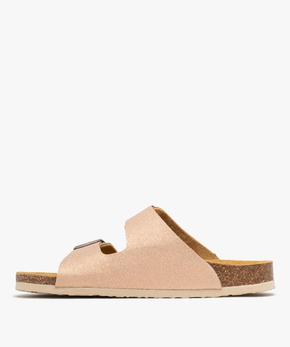 Mules pailletées avec semelle intérieure cuir à reliefs ergonomiques femme vue4 - FOLLOW ME G4G - GEMO