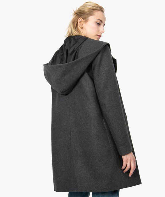 Manteau femme avec grande capuche vue3 - GEMO(FEMME PAP) - GEMO