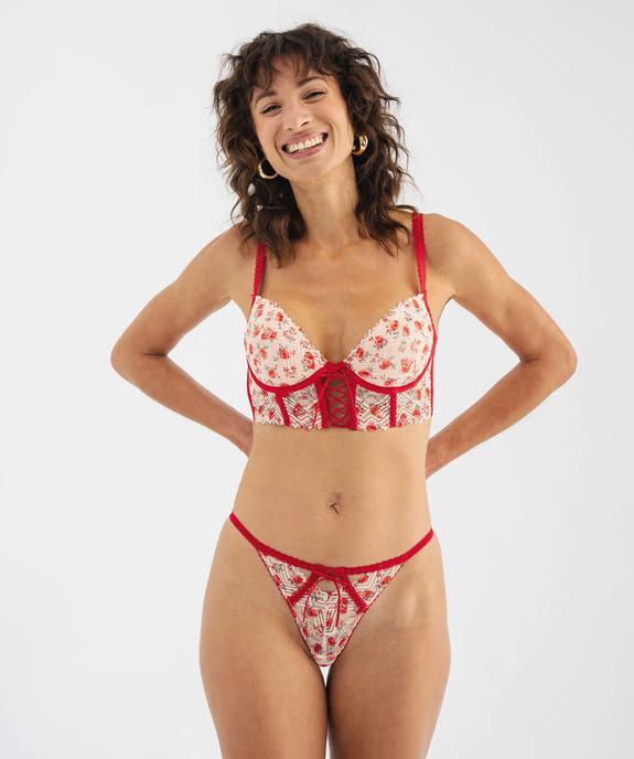 Culotte en dentelle femme vue1 - GEMO(HOMWR FEM) - GEMO