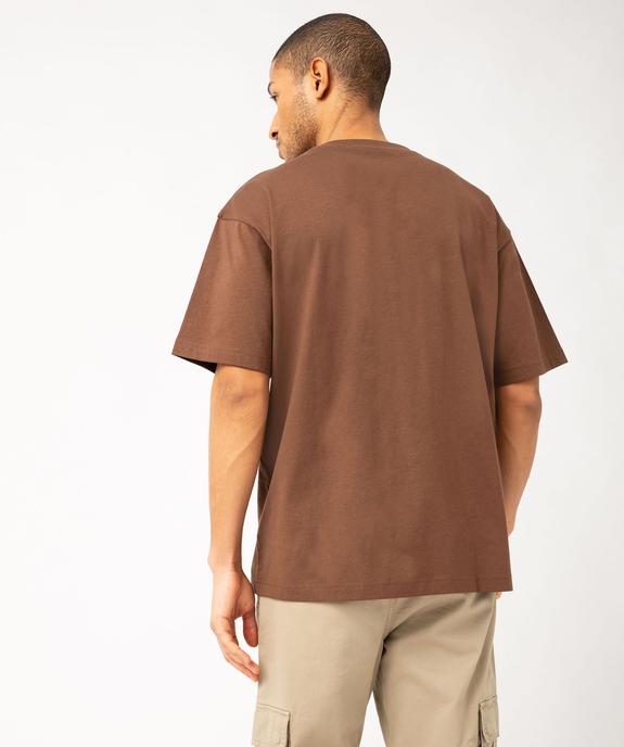 Tee-shirt manches courtes col rond imprimé skate homme vue3 - GEMO 4G HOMME - GEMO