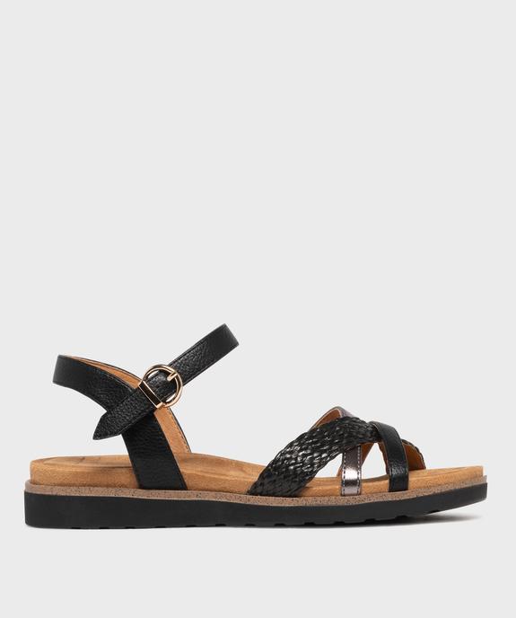 Sandales à talon compensée et brides croisées femme - Valentina Baldano  vue1 - VALENTINA BALDA - GEMO