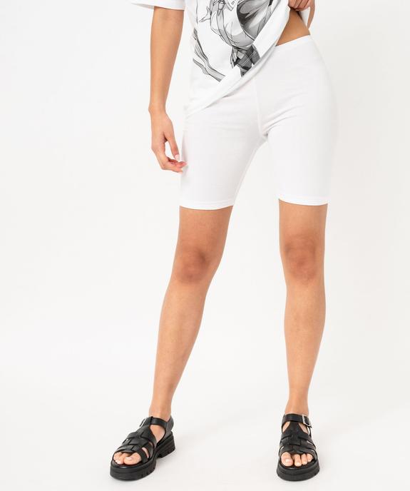 Legging court en maille extensible femme vue1 - GEMO 4G FEMME - GEMO