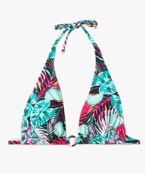 Haut de maillot de bain femme forme triangle vue4 - GEMO 4G FEMME - GEMO