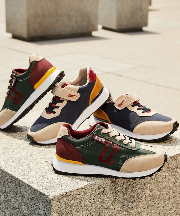 Baskets garçon colorées style rétro running - Camps vue6 - CAMPS UNITED - GEMO