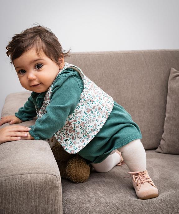 Gilet sans manches réversible coupe courte bébé fille vue7 - GEMO(BB COUCHE) - GEMO