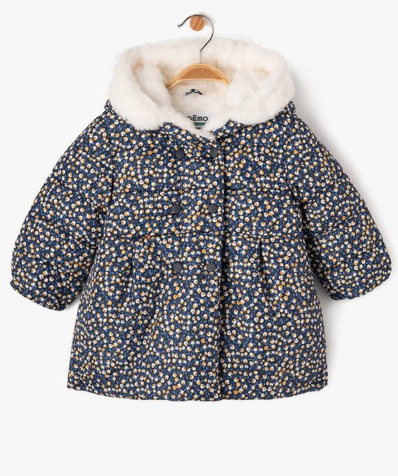 Blouson à capuche avec doublure chaude bébé fille - GEMO 4G BEBE Blouson à capuche avec doublure chaude bébé fille vue1 - GEMO 4G BEBE - GEMO