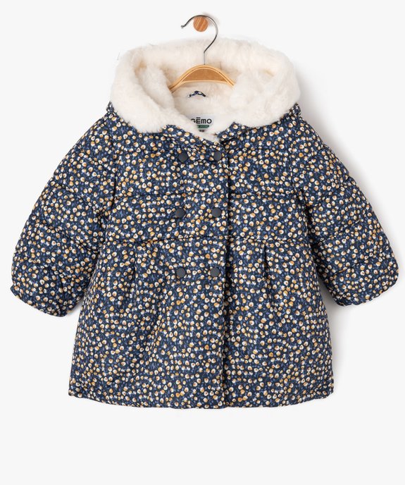 Blouson à capuche avec doublure chaude bébé fille vue1 - GEMO 4G BEBE - GEMO