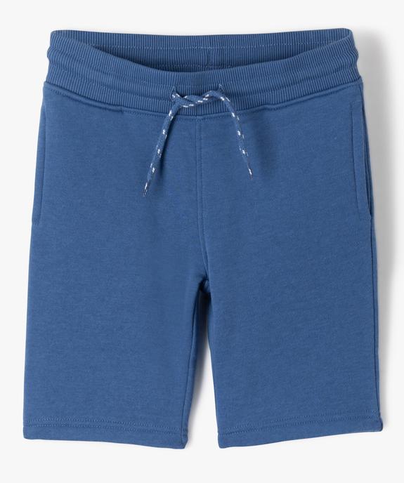 Bermuda en maille avec intérieur molletonné garçon vue1 - GEMO (ENFANT) - GEMO