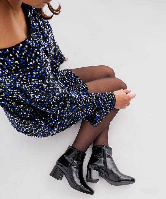 Boots à talon vernis femme vue1 - FOLLOW ME - GEMO