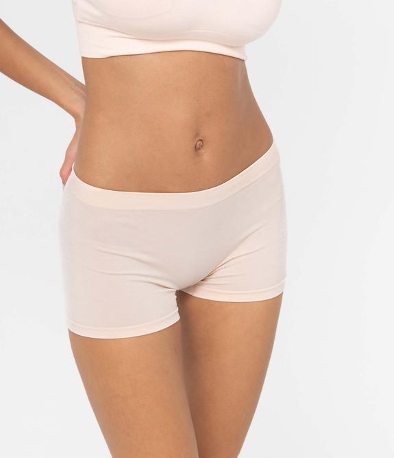 Boxer en maille extensible femme vue1 - GEMO 4G FEMME - GEMO