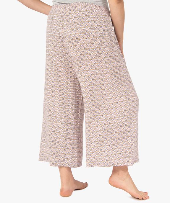 Pantalon de pyjama femme imprimé vue3 - GEMO(HOMWR FEM) - GEMO