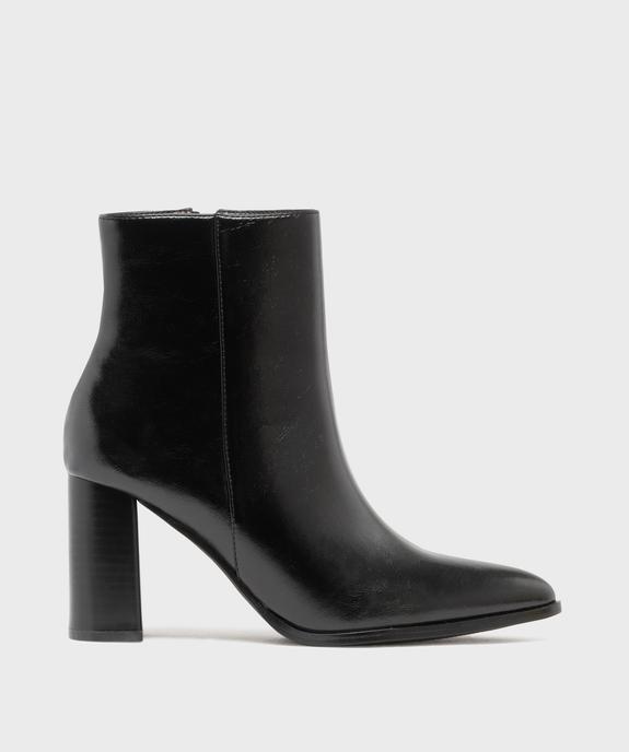 Boots à talon haut et bout pointu unies femme vue1 - FOLLOW ME - GEMO
