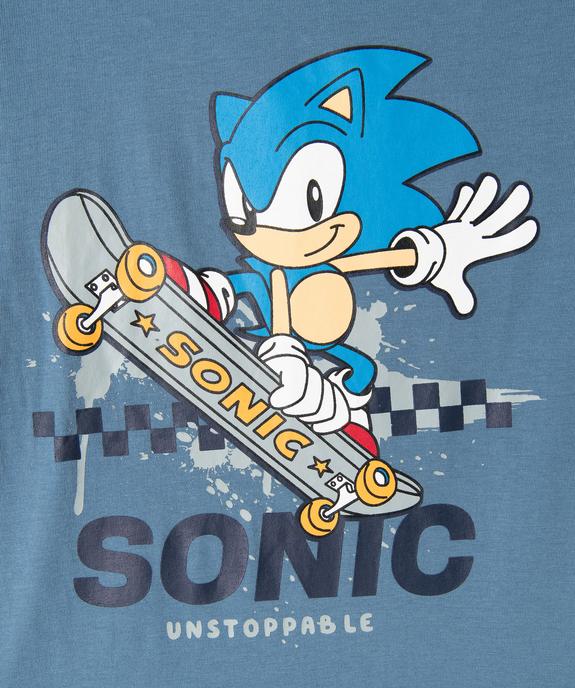 Pyjama en coton imprimé garçon - Sonic vue2 - SONIC - GEMO
