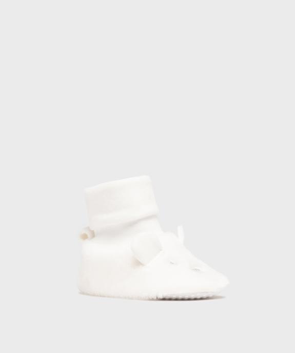Chaussons de naissance avec détails en relief bébé fille vue2 - LITTLE LOVE - GEMO