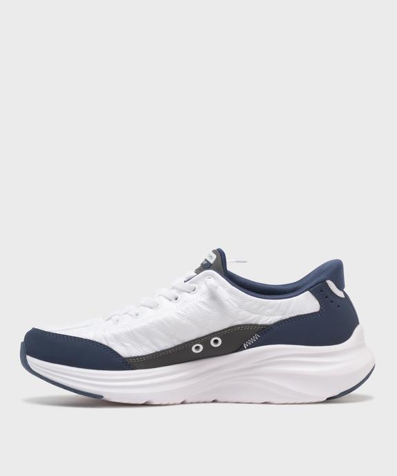Baskets en toile sur épaisse semelle faciles à enfiler homme - Skechers vue3 - SKECHERS - GEMO