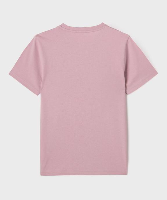 Tee-shirt manches courtes inscription garçon vue3 - GEMO (JUNIOR) - GEMO