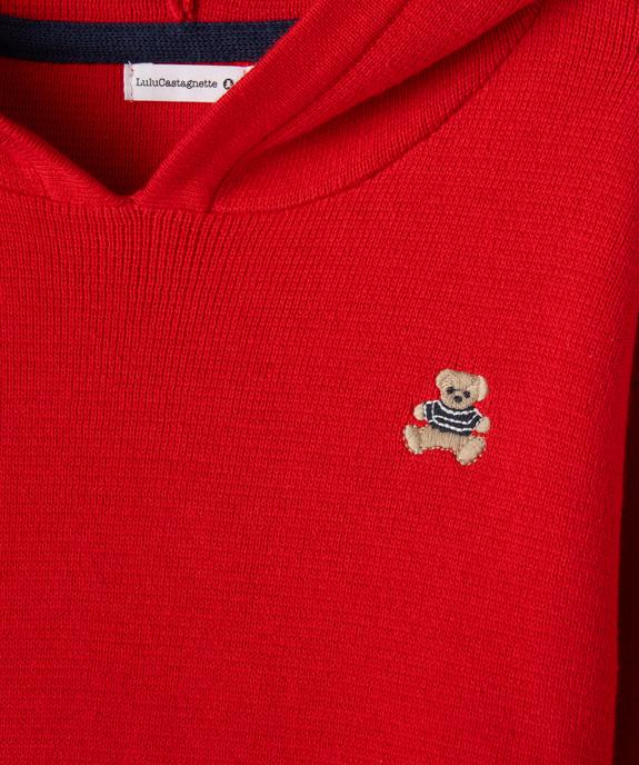 Pull à capuche en coton garçon - LuluCastagnette vue3 - LULUCASTAGNETTE - GEMO