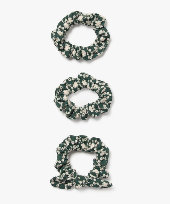 Chouchous pour les cheveux à motifs fleuris fille (lot de 3) vue1 - GEMO (ACCESS) - GEMO