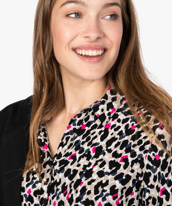 Chemise femme fluide imprimée vue2 - GEMO(FEMME PAP) - GEMO