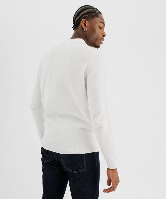 Pull fin avec col polo homme vue4 - GEMO (HOMME) - GEMO