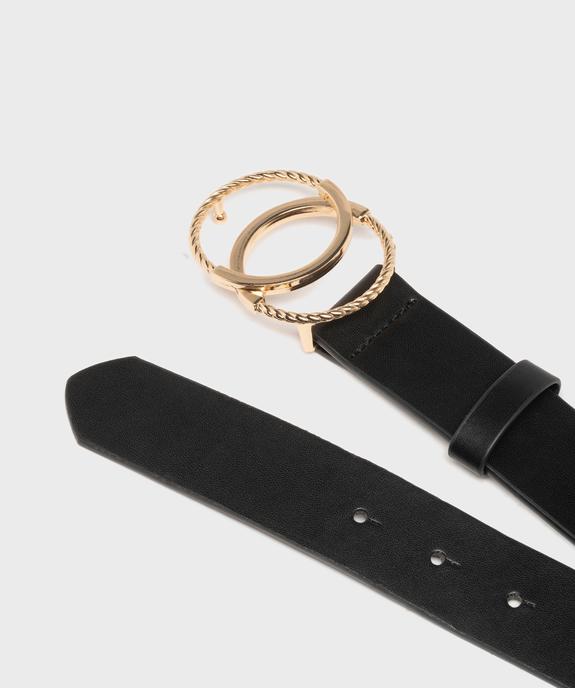 Ceinture unie avec boucle fantaisie femme vue2 - GEMO (ACCESS) - GEMO