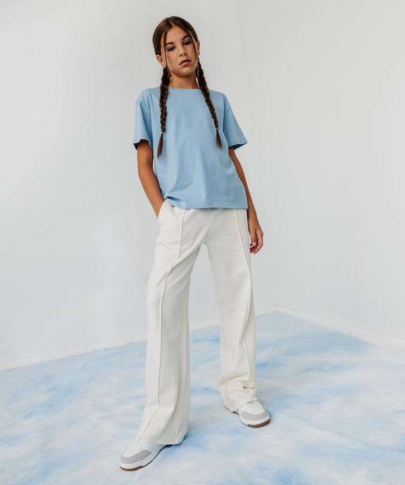 Tee-shirt manches courtes imprimé dos fille vue5 - GEMO 4G FILLE - GEMO