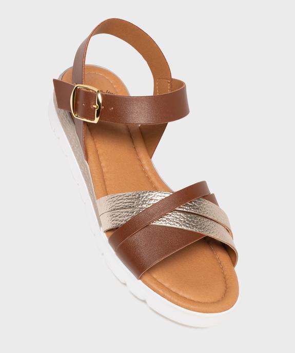 Sandales à talon compensé et semelle sport femme - Valentina Baldano vue5 - VALENTINA BALDA - GEMO