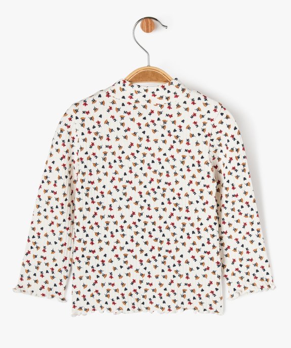 Sous-pull à motifs fleuris bébé fille - LuluCastagnette vue3 - LULUCASTAGNETTE - GEMO